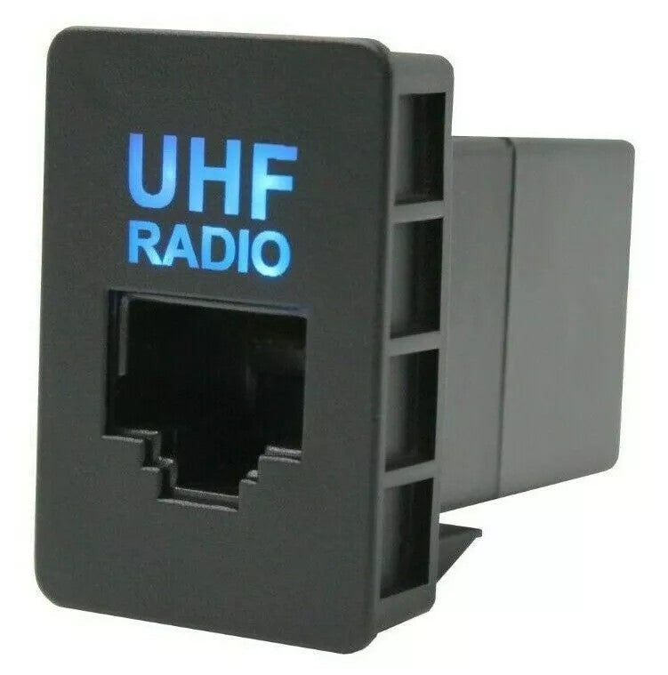 Toyota RJ45 Car Dash UHF/VHF Extender (32x20mm) - Blue LED