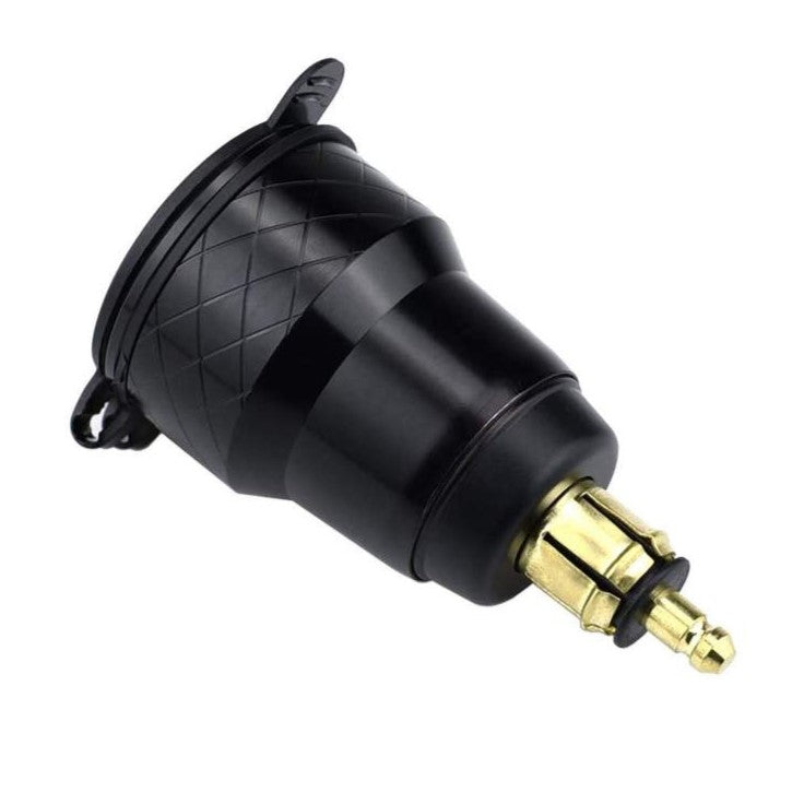 Hella Socket QC3 USB & Type-C Charger With Voltmeter - Blue LED