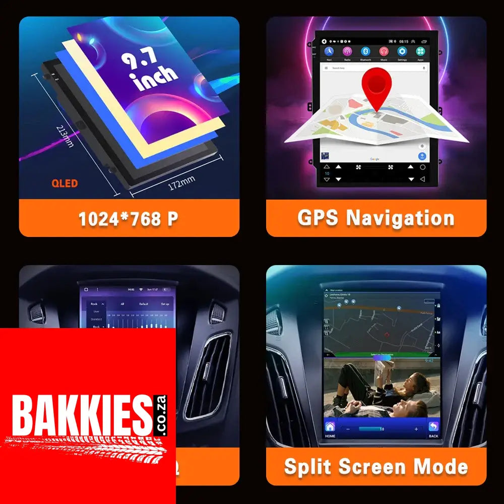 9.7 Inch for Ford Ranger 3 2011 2012 2013 2014 2015 Android14 Car Radio Carplay Multimedia Video Player Navigation Stereo 2Din