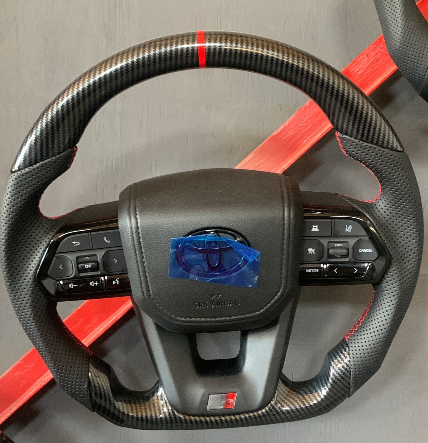 LC300 Toyota Hilux, Land Cruiser 70 Series Carbon Dip Steering Wheel Sport - Carbon Dip