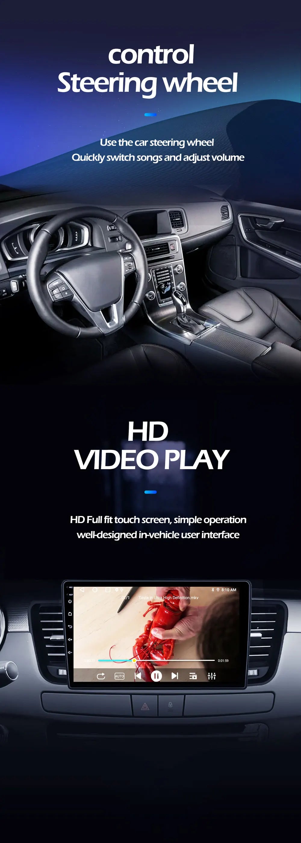 9" Android Auto for Ford Ranger Everest T6 2015 - 2020 Autoradio Carplay DSP Navigation GPS Car Radio Video Multimedia Player