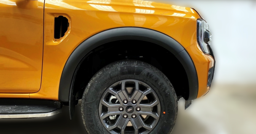 Ford Ranger Next Gen T9 2023+ XL/XLT Fender Flares (V.8) 4 inches NON PDC