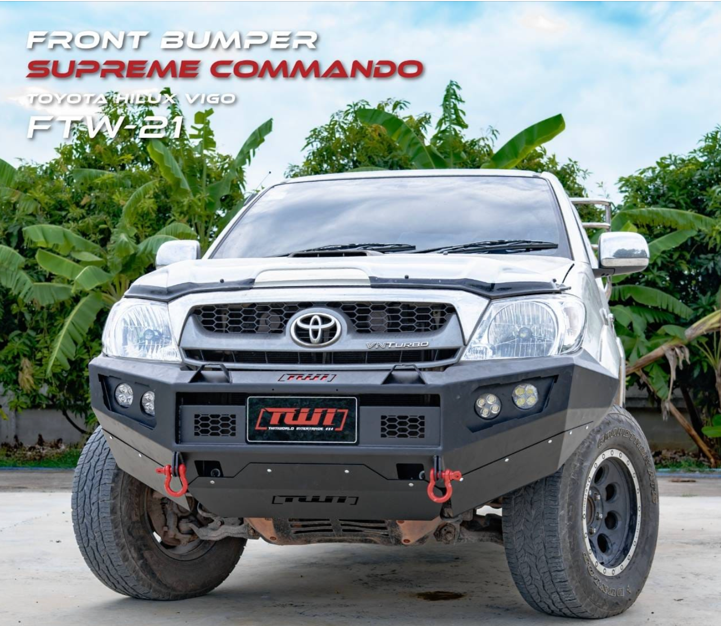 TWI Front Commando Bumper Toyota Hilux Vigo 2005-2011