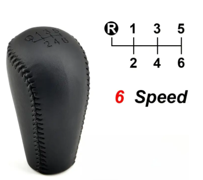 Toyota Hilux/Fortuner GD6 (2016+) Leather Gear Knob - Black