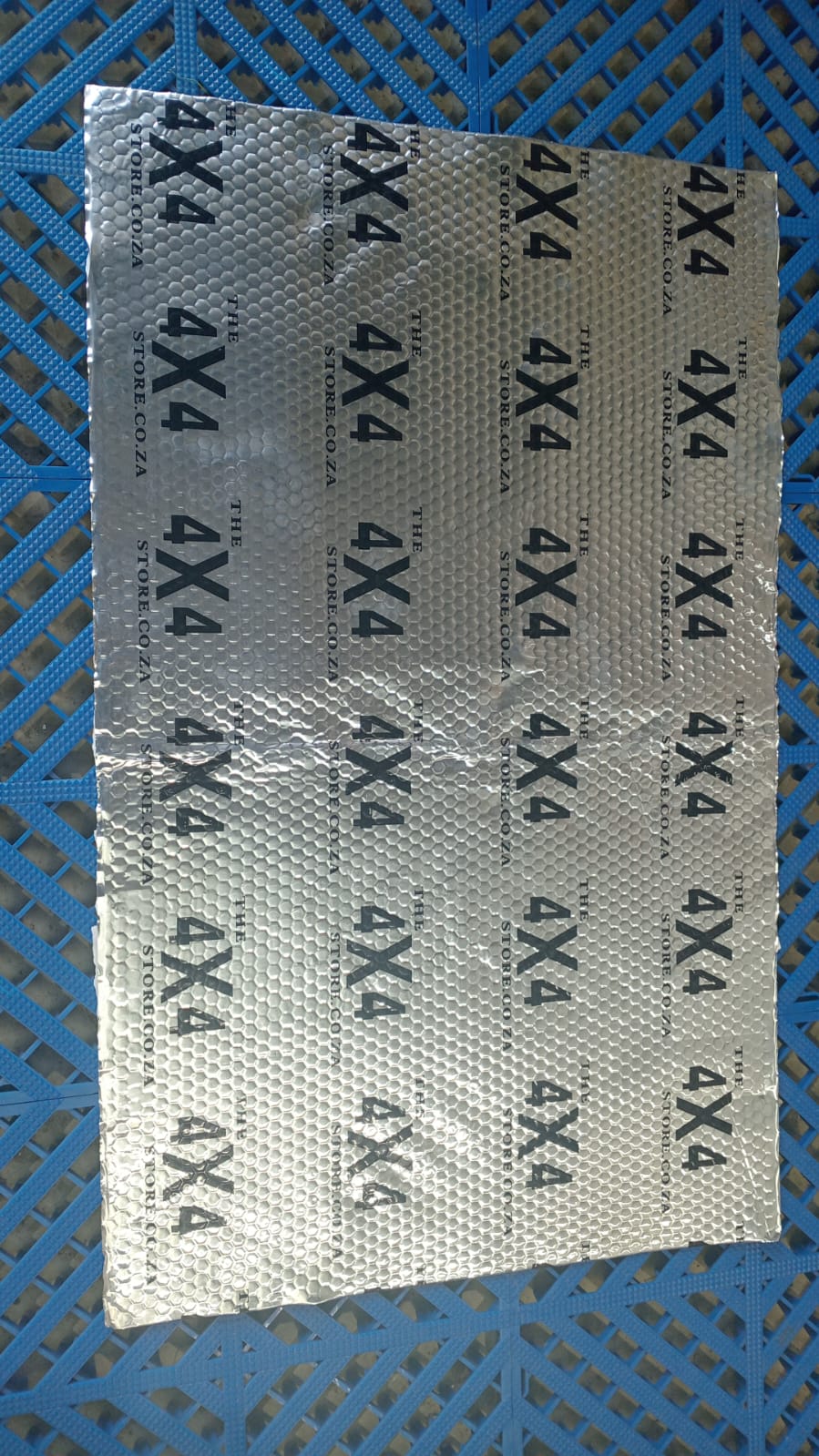 The 4x4 Store Silver Foil Sound Deadening with logo 2.5mm x 800mm x 500mm
