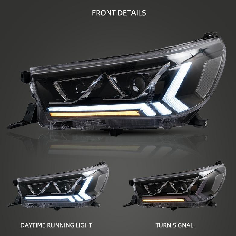Toyota Hilux GD6 LED Headlights Vland 2016 -2019 Non Cambus