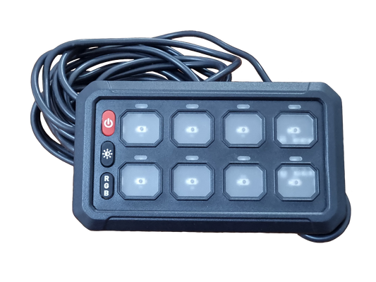 8 Gang Switch Panel - WIRED