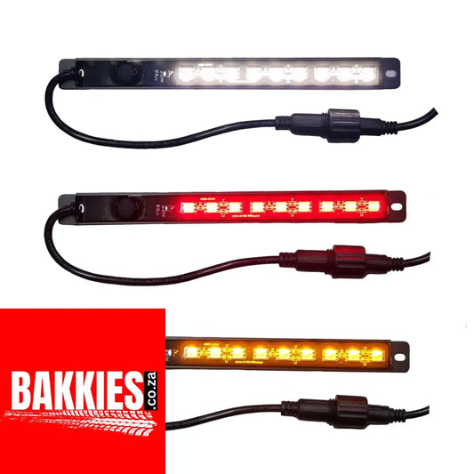 15cm Tri Colour LED Light - White/Amber/Red LED Light