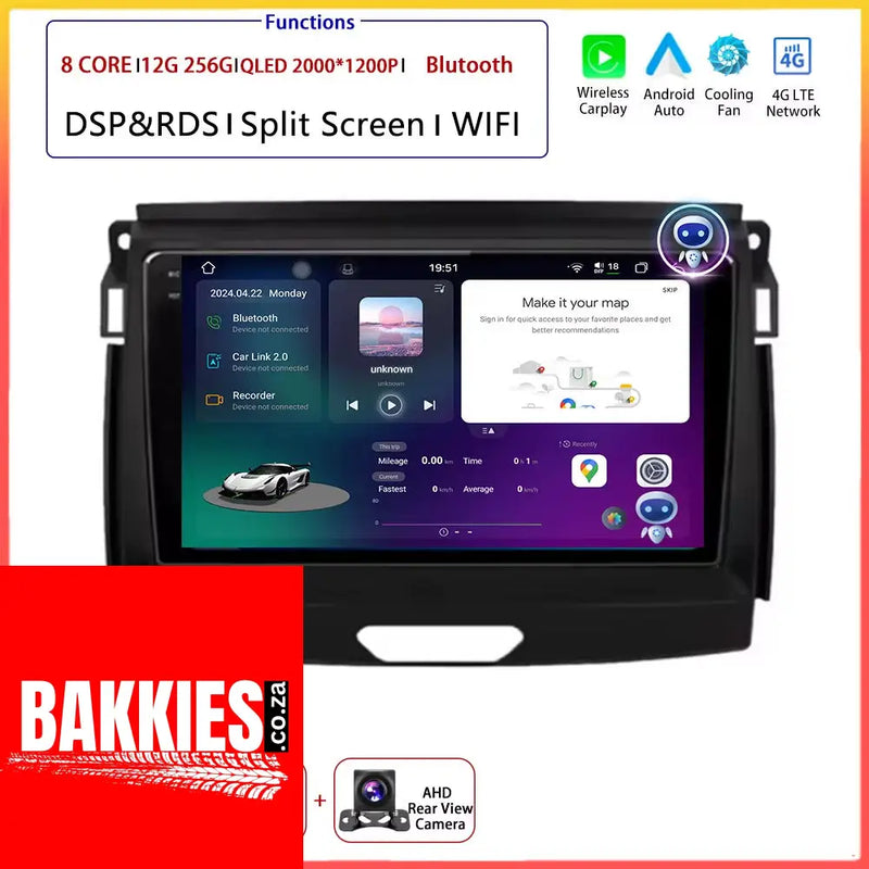 9" Android Auto for Ford Ranger Everest T6 2015 - 2020 Autoradio Carplay DSP Navigation GPS Car Radio Video Multimedia Player