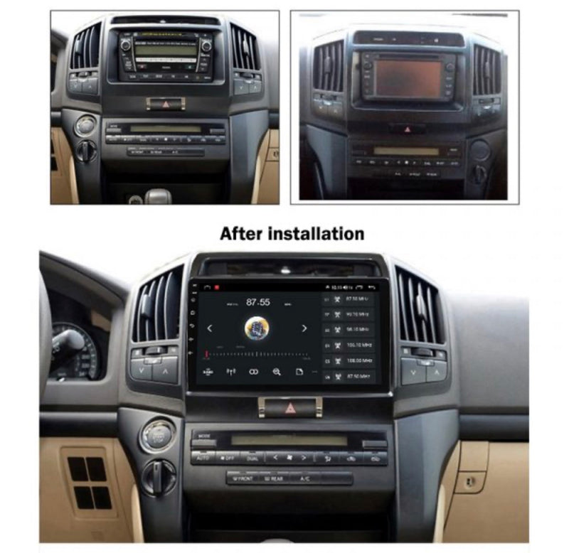 TOYOTA LAND CRUISER 200 LC SERIES 2008 TO 2015 ANDROID GPS NAVIGATION RADIO CARPLAY UNIT