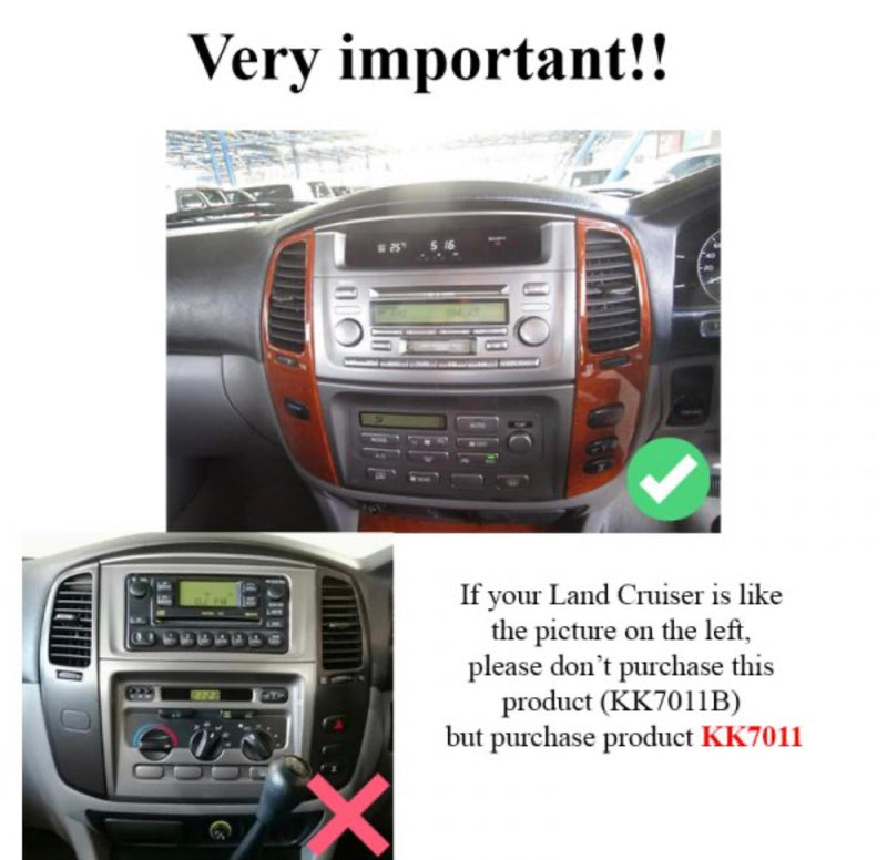 TOYOTA LAND CRUISER 100/105 2003 TO 2008 ANDROID GPS NAVIGATION RADIO WITH CARPLAY
