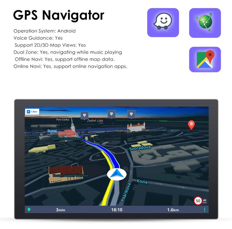 TOYOTA LAND CRUISER 200 LC SERIES 2008 TO 2015 ANDROID GPS NAVIGATION RADIO CARPLAY UNIT