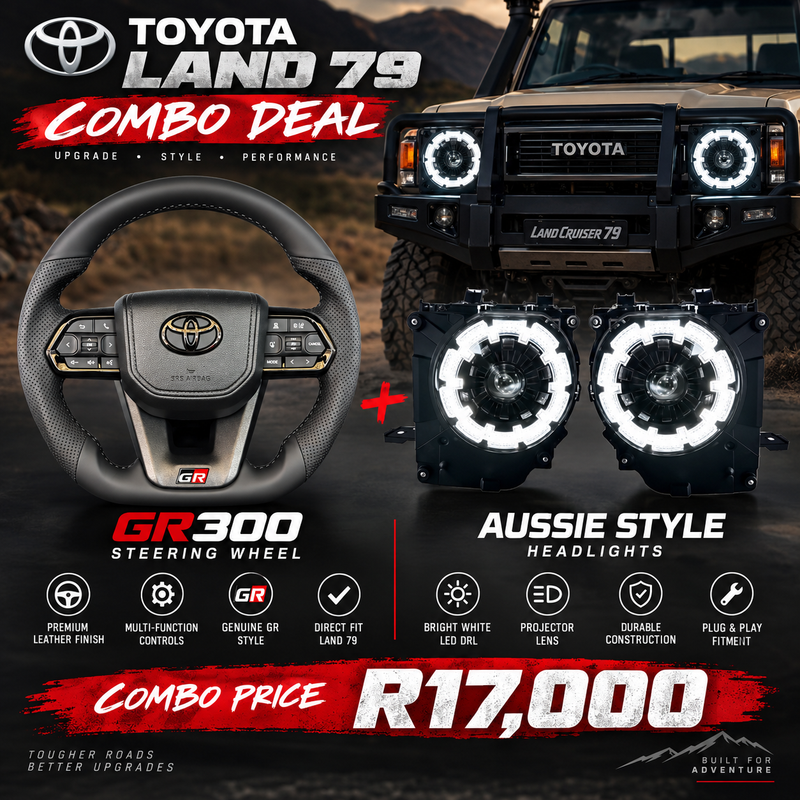Combo Deal: Aussie Style Headlights & GR300 Steering Wheel
