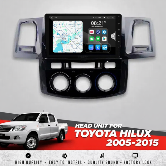 Toyota D4D Fortuner or HILUX 2005-2015 Multimedia Player with Apple Carplay & Android Auto
