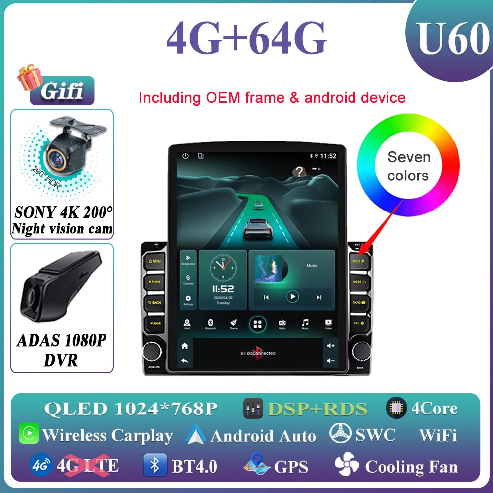 9.7 Inch Hilux D4D Touch Screen 