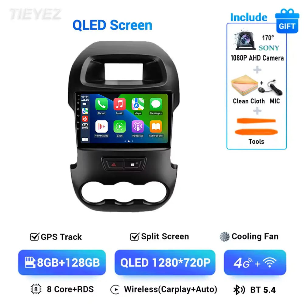  Ford Ranger T6 2011-2016 Touch Screen Radio with Carplay &  Android 15