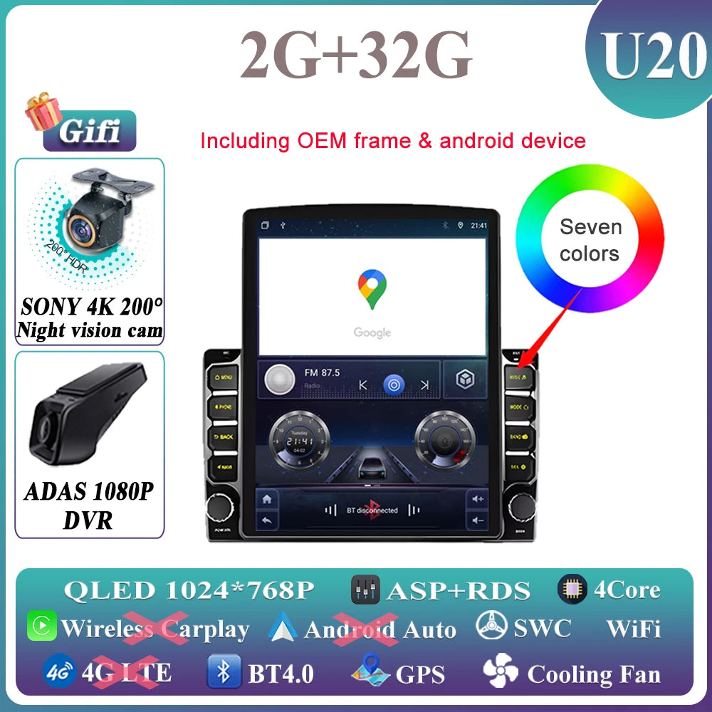 9.7 Inch Hilux D4D Touch Screen 