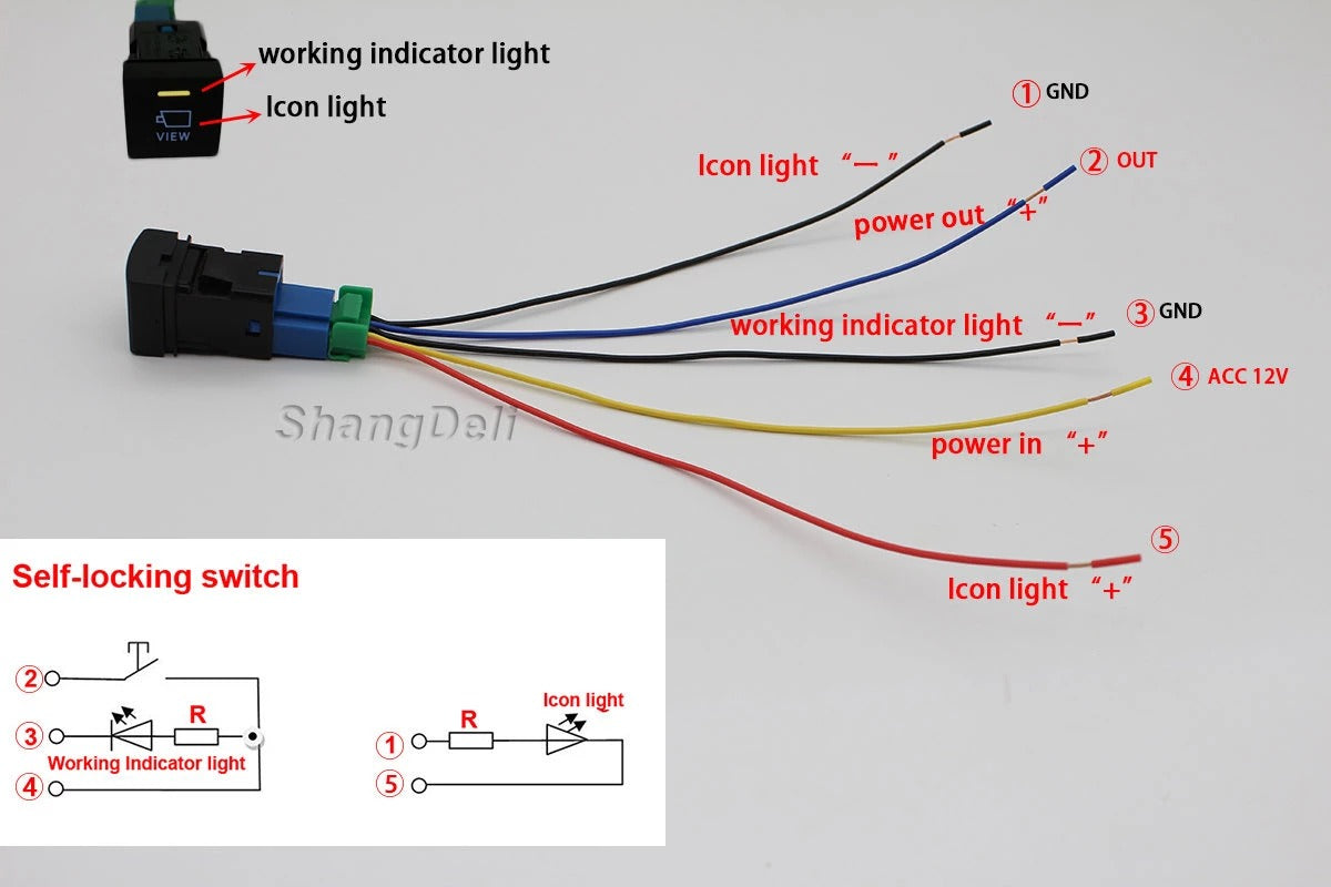 Toyota 22x22mm Push Switch Blank - Engraving Optional