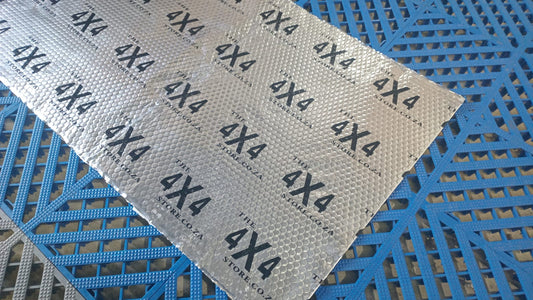 The 4x4 Store Silver Foil Sound Deadening with logo 2.5mm x 800mm x 500mm