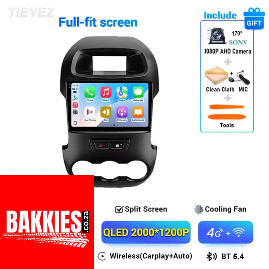  Ford Ranger T6 2011-2016 Touch Screen Radio with Carplay &  Android 15