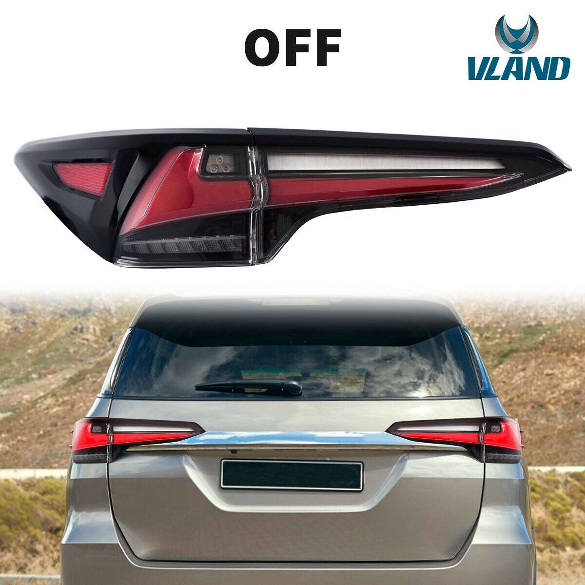 Toyota Fortuner GD6 2016 - 2020  Vland  Tail lights LED   (Set)