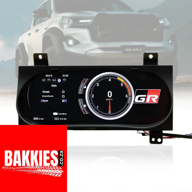 Toyota Hilux (16-On) 12.3 Inch Virtual Cockpit Digital LCD Instrument Cluster