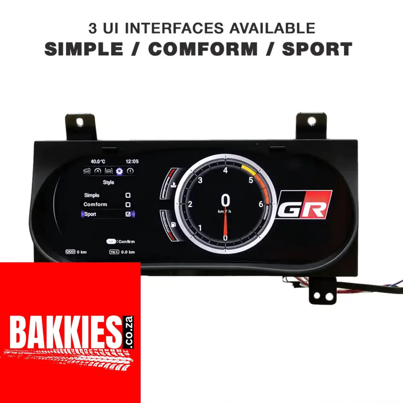 Toyota Hilux (16-On) 12.3 Inch Virtual Cockpit Digital LCD Instrument Cluster