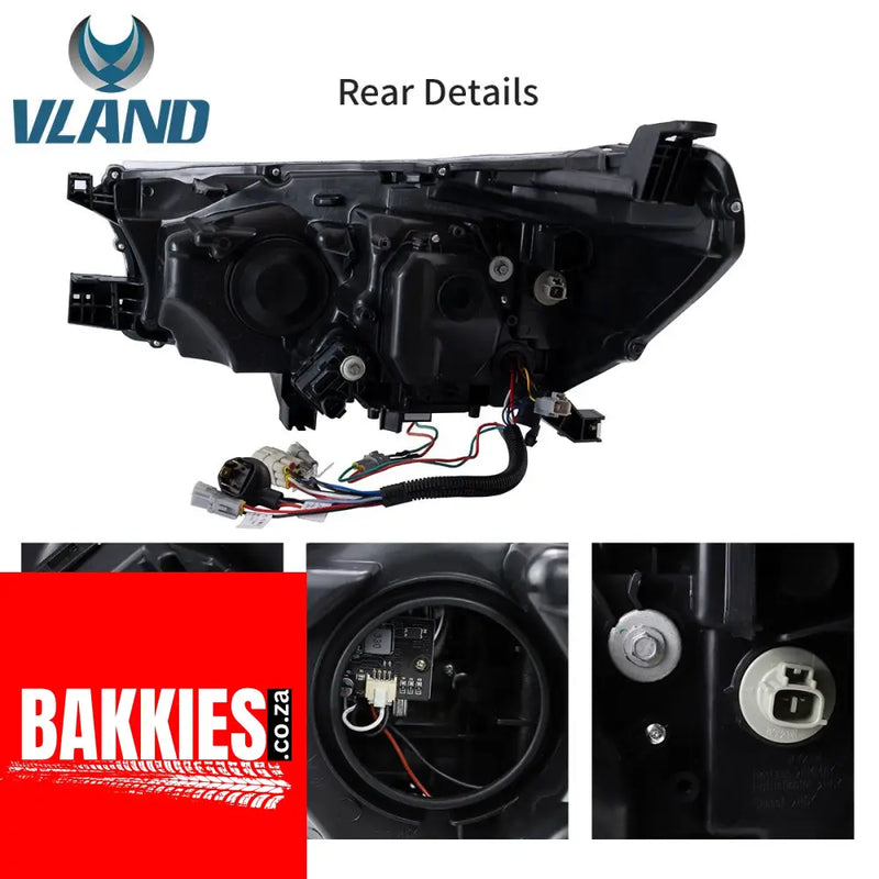 Toyota Hilux GD6 LED Headlights Vland 2016 -2019 Non Cambus