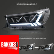 Toyota Hilux GD6 LED Headlights Vland 2016 -2019 Non Cambus